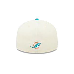 Miami Dolphins New Era 59Fifty 5950 Sideline Fitted Cap