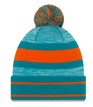Load image into Gallery viewer, Miami Dolphins Pom Knit Beanie