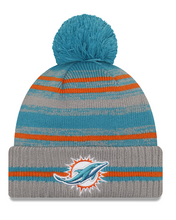 Load image into Gallery viewer, Miami Dolphins New Era Sport Knit Beanie