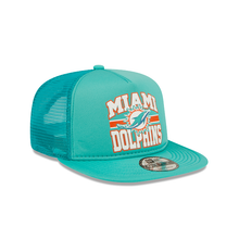 Load image into Gallery viewer, Miami Dolphins New Era 9FIFTY Trucker Snapback