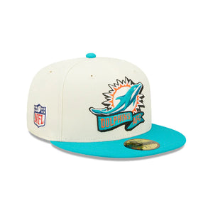 Miami Dolphins New Era 59Fifty 5950 Sideline Fitted Cap