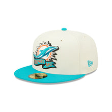 Load image into Gallery viewer, Miami Dolphins New Era 59Fifty 5950 Sideline Fitted Cap