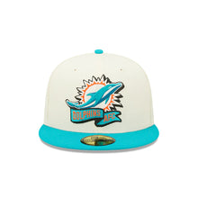 Load image into Gallery viewer, Miami Dolphins New Era 59Fifty 5950 Sideline Fitted Cap