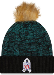 Philadelphia Eagles Pom Knit New Era Salute to Service Beanie