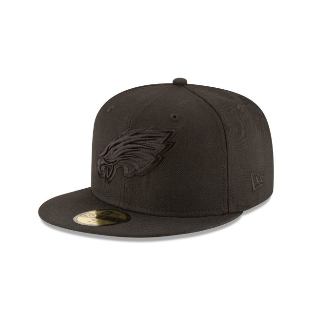 Philadelphia Eagles 5950 Black on Black New Era 59Fifty Fitted Cap