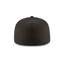 Load image into Gallery viewer, Philadelphia Eagles 5950 Black on Black New Era 59Fifty Fitted Cap