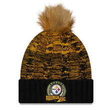 Load image into Gallery viewer, Pittsburg Steelers Pom Knit Beanie