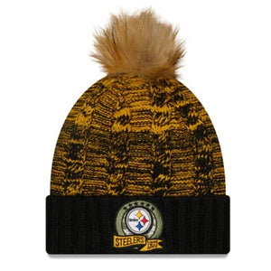 Pittsburg Steelers Pom Knit Beanie