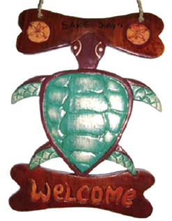 Turtle Welcome Sign