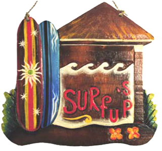 Surf's Up Wall Sign