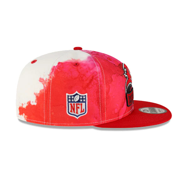 NEW ERA 'Tampa Bay Buccaneers NFC' 9Fifty Snap Back Hat (Red Tie Dye)